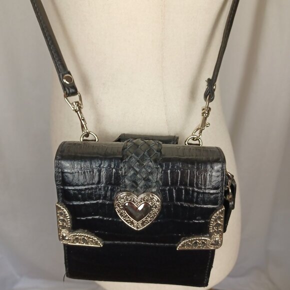 S O L D * Vintage 90s Y2K Western Mini Bag, 5x5 - Picture 7 of 12